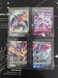 Pokemon TCG Sword & Shield V Foil Card Lot - Pikachu, Mewtwo, Zacian, 25 Cards - Image 3