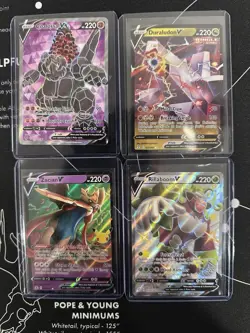 Pokemon TCG Sword & Shield V Foil Card Lot - Pikachu, Mewtwo, Zacian, 25 Cards - Image 5