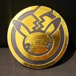 POKEMON CELEBRATIONS JUMBO PIKACHU GOLD SPARKLE COIN - Image 1