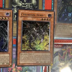 Yugioh Cyberdark Horn Edge Keel CDIP-EN001 002 003 1st Ultimate EURO PRINT set - Image 2