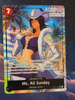 One Piece Ms. All Sunday Alternate Art SR OP14-084 English - Image 1