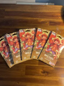 One Piece PRB-01 The Best Premium Sleeved Booster Packs Factory Sealed LOT OF 5 - Image 1