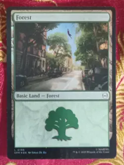 16 FOIL Land Cards Marvel Spider-man Magic The Gathering MTG Inc 6 Full Art mana - Image 3