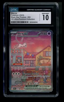 CGC 10 Mew ex 053 Black Star Promo 2023 151 UPC SVP Pokemon Card TCG - Image 1