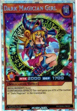 DARK MAGICIAN GIRL Rush Duel Holo YuGiOh YU GI OH Custom Collectible Card - Image 1