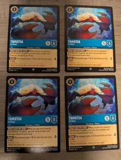 Tamatoa - So Shiny! 159/204 The First Chapter Non Foil 4 Card Playset - Image 1