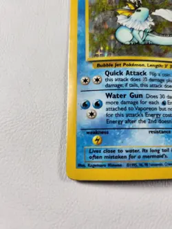 Pokemon Card Vaporeon 28/64 Non-Holo Rare Jungle Set WOTC TCG - Image 3