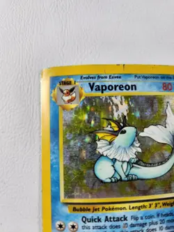 Pokemon Card Vaporeon 28/64 Non-Holo Rare Jungle Set WOTC TCG - Image 4
