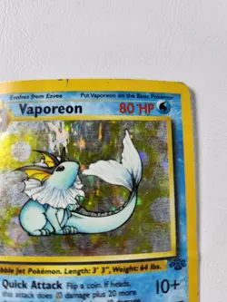 Pokemon Card Vaporeon 28/64 Non-Holo Rare Jungle Set WOTC TCG - Image 5