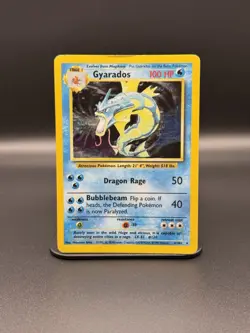 Gyarados 006/102 Base Set Holo (DMG) Vintage Pokemon Cards - Image 1