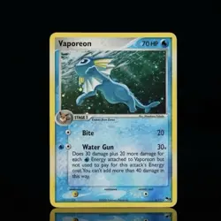 Pokemon Vaporeon POP Series 3 6/17 Holo Rare 70 HP Stage 1 Card 2006 - Image 1