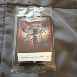Riftbound Fist Bump Buff Double Sided Promo Card Sealed - Image 1