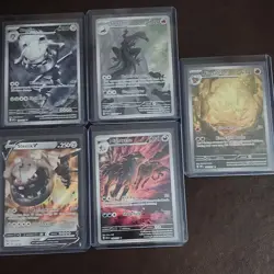 Pokemon TCG 5 Card Lot Steelix, Steelix V, Salazzle, Mightyena, Ninetales - Image 1