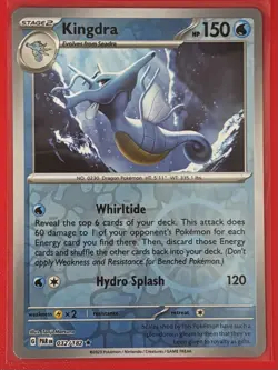 Kingdra 032/182 Pokemon Sv04: Paradox Rift Reverse Holo Card - Image 1
