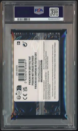 Pokemon Pikachu with Grey Felt Hat Van Gogh #085 Graded Sealed Promo PSA 10 - Image 3