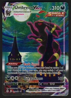 2021 Pokemon TCG Evolving Skies Secret SWSH #215/203 Umbreon Vmax Full Art - Image 1