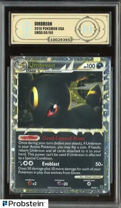 2010 Pokemon HG & SS Undaunted #86/90 Umbreon Holo APH 10 GOLD LABEL - Image 1