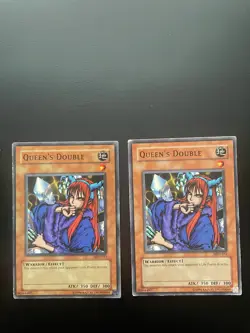 Yugioh Queen's Double MRD-051 Unlimited Edition Common Damaged X2 - Image 1