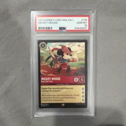 Disney Lorcana The First Chapter Mickey Mouse - Brave Little Tailor #115 PSA 10 - Image 1