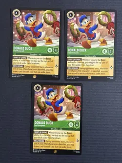 Disney Lorcana Donald Duck Fred Honeywell Legendary Non-foil Winterspell Qty 3 - Image 1
