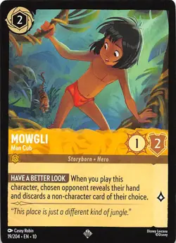 Mowgli Man Cub 19/204 Whispers in the Well Disney Lorcana - Image 1