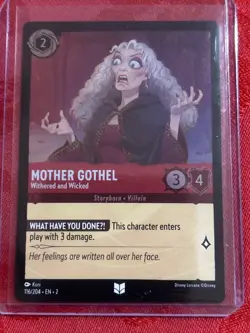 FOIL Disney Lorcana: Floodborn - Mother Gothel - Withered and Wicked - FOIL - Image 1