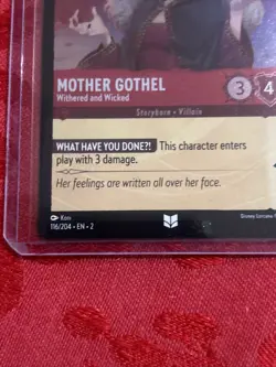 FOIL Disney Lorcana: Floodborn - Mother Gothel - Withered and Wicked - FOIL - Image 4