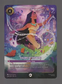 Disney Lorcana Winterspell COLORS OF THE WIND Enchanted Foil #228/204 - Image 1