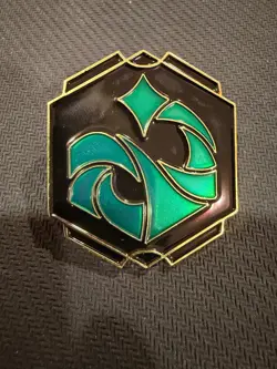 Lorcana TCG Fabled (Set 9) Promo Disney Pin: Emerald Ink Symbol - Image 1