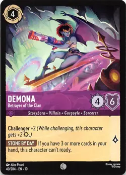 Demona Betrayer of the Clan 40/204 Whispers in the Well Disney Lorcana - Image 1