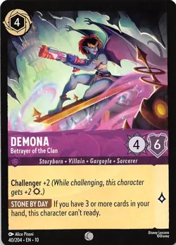Demona Betrayer of the Clan 40/204 Whispers in the Well Disney Lorcana - Image 1
