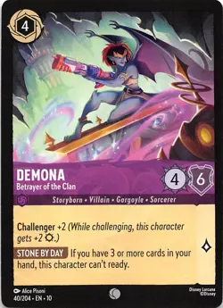 Demona Betrayer of the Clan 40/204 Whispers in the Well Disney Lorcana - Image 1