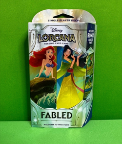 DISNEY LORCANA: FABLED STARTER DECK (Amber & Sapphire) NEW SEALED - Image 1