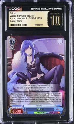 Weiss GRADED Biloxi E123S Azur Lane SR PRISTINE 10 BLACK LABEL - Image 1