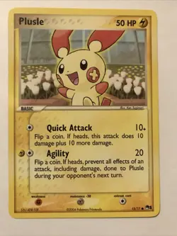 Plusle - 13/17 - Common Pokemon POP Series 1 Promo Card - Image 1