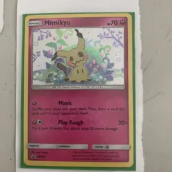 Mimikyu SM163 Holo Pokemon Sun & Moon Team Up Black Star Blister Promo Card - NM - Image 2