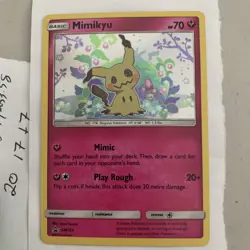 Mimikyu SM163 Holo Pokemon Sun & Moon Team Up Black Star Blister Promo Card - NM - Image 3