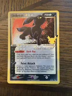 Pokemon Card Lot Umbreon Star Holo 17/17, Greninja Star SWSH144 - Image 3