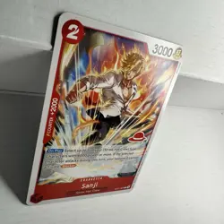 Sanji ST21-003 C, red straw hat logo 10, english, one piece card game - Image 3