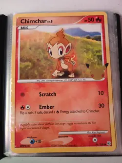 Pokemon 25th Anniversary Celebrations Jumbo Card Binder Chimchar Piplup Turtwig - Image 2