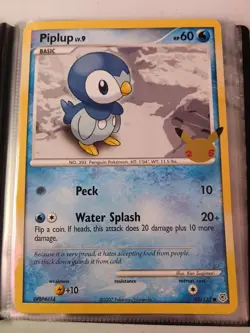 Pokemon 25th Anniversary Celebrations Jumbo Card Binder Chimchar Piplup Turtwig - Image 3