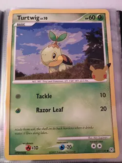 Pokemon 25th Anniversary Celebrations Jumbo Card Binder Chimchar Piplup Turtwig - Image 4