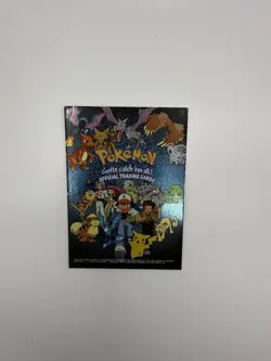 Pokemon Topps TV Animation Black Label Foil Checklist Card MP 1999 - Image 1