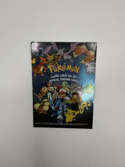Pokemon Topps TV Animation Black Label Foil Checklist Card MP 1999 - Image 2