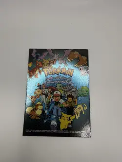 Pokemon Topps TV Animation Black Label Foil Checklist Card MP 1999 - Image 3