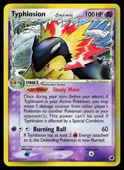 Typhlosion 12/101 Holo Rare Dragon Frontiers Pokemon Card - Image 1