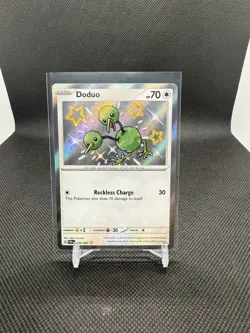 Pokemon TCG Doduo Scarlet & Violet Paldean Fates Holo Shiny Rare Card 199/091 - Image 1