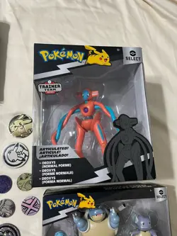Pokemon Collector’s Lot - Tins, Coins, Cards, Figures - Love Ball Tin, Deoxys - Image 5
