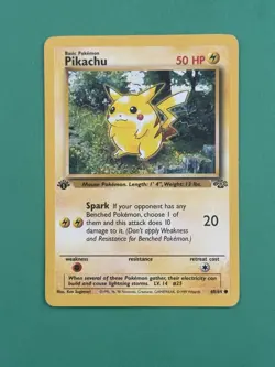 1999 Pokemon Pikachu Jungle 1st Edition 60/64 Regular EXMT - Image 1