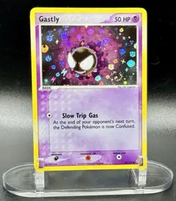 Gastly 63/112 Reverse Holo Pokemon EX FireRed & LeafGreen 2004 Vintage Swirl NM - Image 2